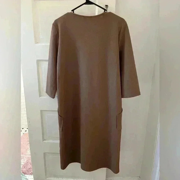 Zara oversized tan modest dress with pockets‎ - Picture 7 of 9